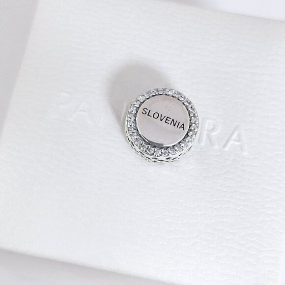 Pandora Slovenia Flag Bead Charm Bracelet Pendant S925 Silver with box - Picture 5 of 7